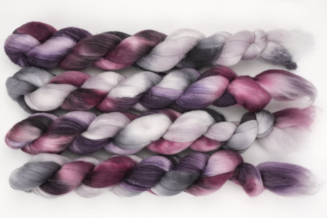 Black Iris - US Shaniko Wool/Mulberry Silk