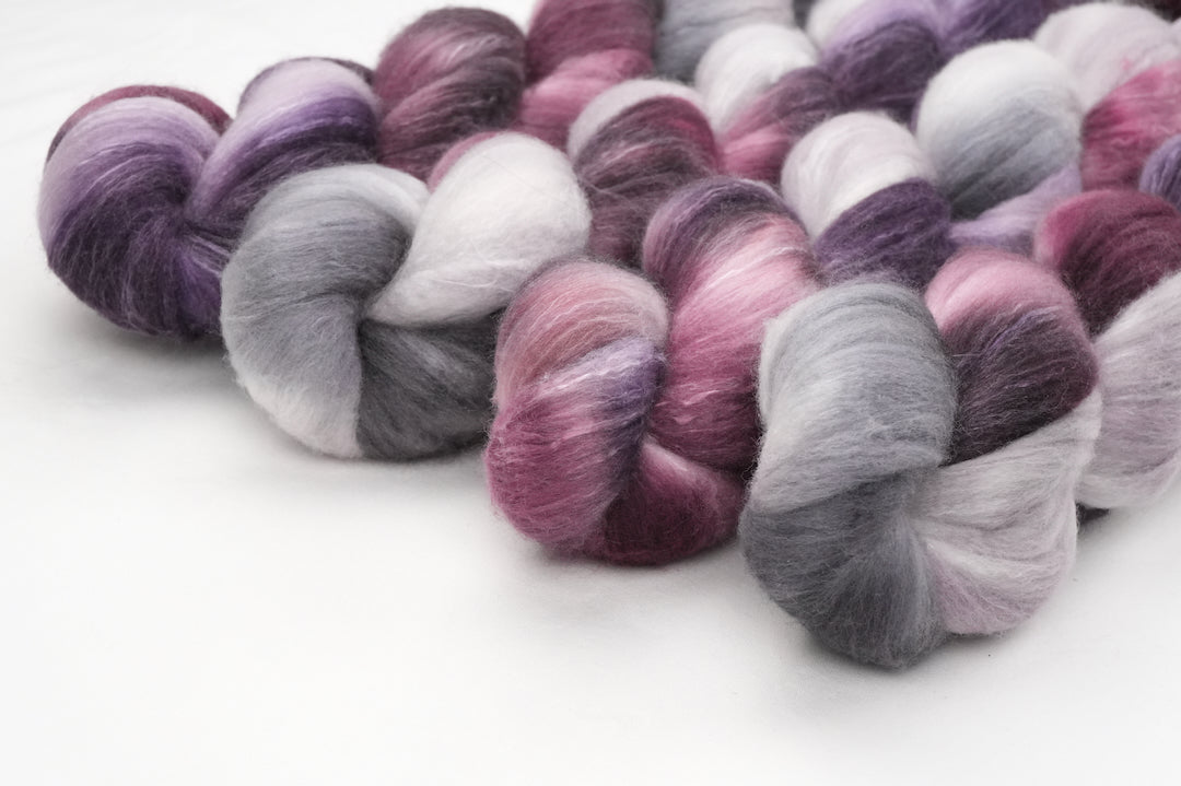 Black Iris - US Shaniko Wool/Mulberry Silk